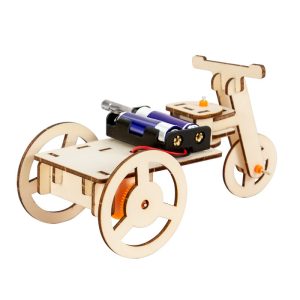 Đồ Chơi STEM Xe Ba Bánh Điện Tự Chế Bằng Gỗ - 5 - 12 tuổi - Góc chụp 1 chính hãng Daisy Mart
