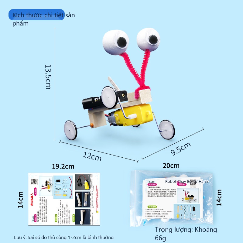 Đồ Chơi STEM Robot Bánh Xe Chạy Bộ Tự Hành Vượt Địa Hình - 5 - 10 tuổi - Góc chụp 3 chính hãng Daisy Mart Đồ Chơi STEM Robot Bánh Xe Chạy Bộ Tự Hành Vượt Địa Hình - 5 - 10 tuổi - Góc chụp 3 chính hãng Daisy Mart
