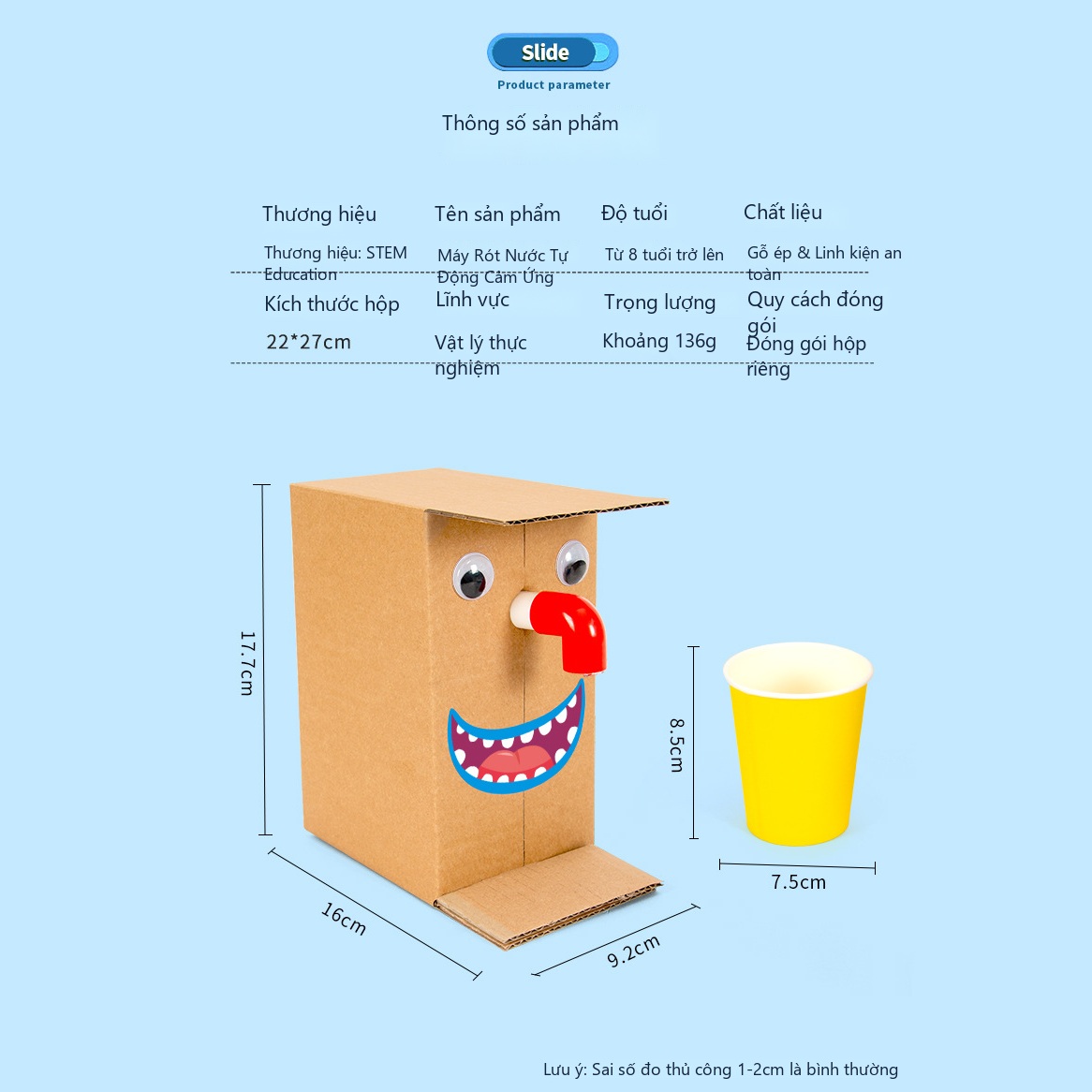 Đồ Chơi STEM Máy Rót Nước Tự Động Cảm Ứng Từ Tính Thông Minh - 6 - 12 tuổi - Góc chụp 6 chính hãng Daisy Mart Đồ Chơi STEM Máy Rót Nước Tự Động Cảm Ứng Từ Tính Thông Minh - 6 - 12 tuổi - Góc chụp 6 chính hãng Daisy Mart