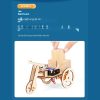 Đồ Chơi STEM Xe Ba Bánh Điện Tự Chế Bằng Gỗ - Ảnh 7 Đồ Chơi STEM Xe Ba Bánh Điện Tự Chế Bằng Gỗ - 5 - 12 tuổi - Góc chụp 7 chính hãng Daisy Mart