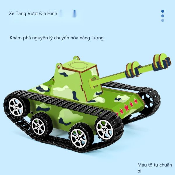 Đồ Chơi STEM Xe Tăng Vượt Địa Hình Bánh Xích Tự Hành - Ảnh 4 Đồ Chơi STEM Xe Tăng Vượt Địa Hình Bánh Xích Tự Hành - 7 - 12 tuổi - Góc chụp 4 chính hãng Daisy Mart