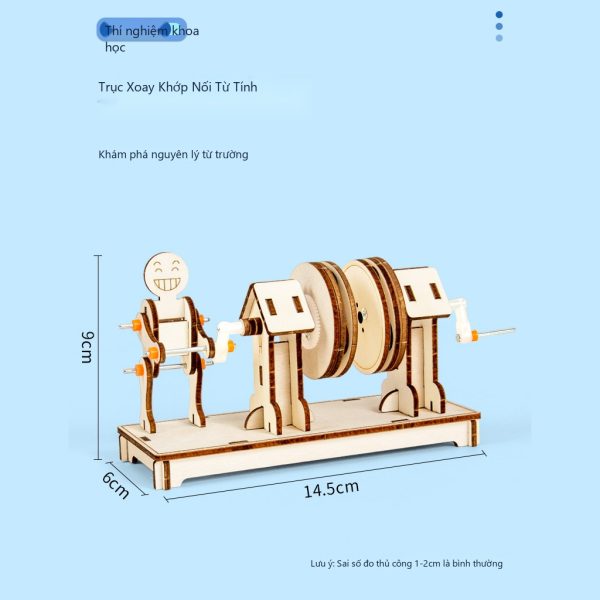 Đồ Chơi STEM Bộ Khớp Nối Từ Tính Và Trục Xoay Nam Châm - 6 - 12 tuổi - Góc chụp 3 chính hãng Daisy Mart