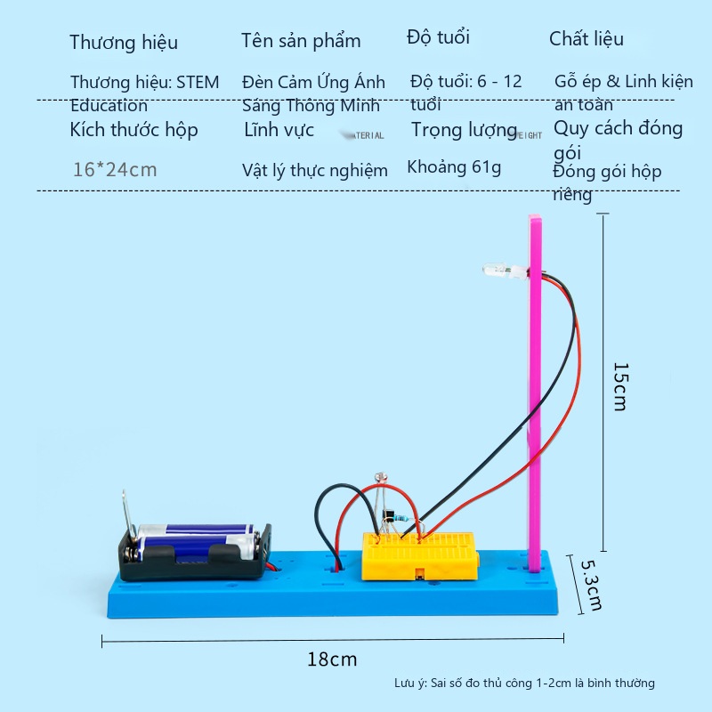 Đồ Chơi STEM Đèn Ngủ Cảm Ứng Ánh Sáng Tự Động Thông Minh - 7 - 12 tuổi - Góc chụp 5 chính hãng Daisy Mart Đồ Chơi STEM Đèn Ngủ Cảm Ứng Ánh Sáng Tự Động Thông Minh - 7 - 12 tuổi - Góc chụp 5 chính hãng Daisy Mart