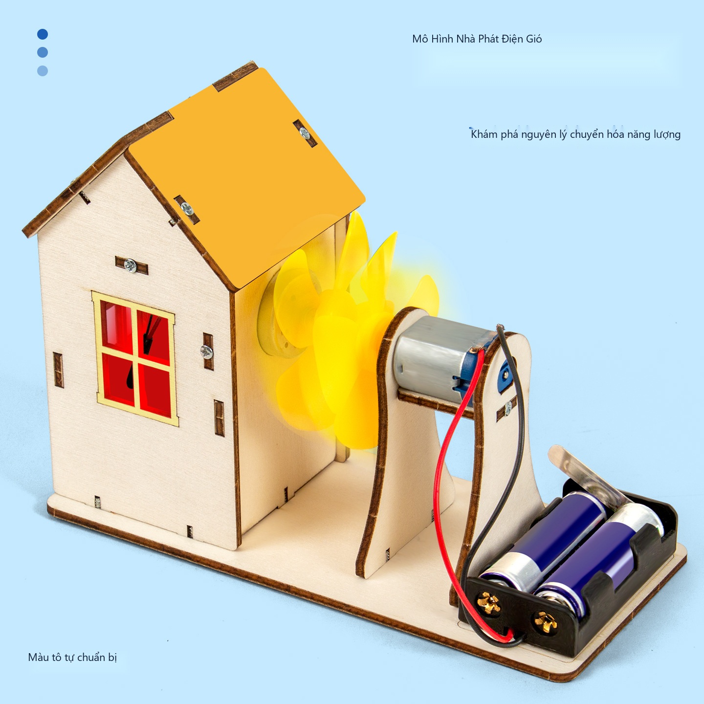 Đồ Chơi STEM Mô Hình Nhà Phát Điện Gió Sạch Tự Động - 7 - 12 tuổi - Góc chụp 2 chính hãng Daisy Mart Đồ Chơi STEM Mô Hình Nhà Phát Điện Gió Sạch Tự Động - 7 - 12 tuổi - Góc chụp 2 chính hãng Daisy Mart