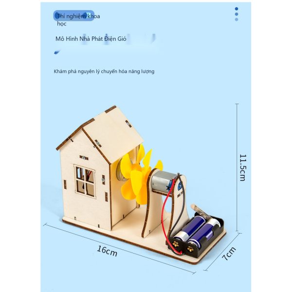 Đồ Chơi STEM Mô Hình Nhà Phát Điện Gió Sạch Tự Động - Ảnh 3 Đồ Chơi STEM Mô Hình Nhà Phát Điện Gió Sạch Tự Động - 7 - 12 tuổi - Góc chụp 3 chính hãng Daisy Mart