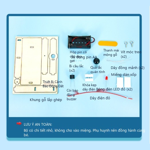 Đồ Chơi STEM Thiết Bị Báo Động Va Chạm & Cảm Biến Động Đất Tự Chế - 6 - 12 tuổi - Góc chụp 2 chính hãng Daisy Mart Đồ Chơi STEM Thiết Bị Báo Động Va Chạm & Cảm Biến Động Đất Tự Chế - 6 - 12 tuổi - Góc chụp 2 chính hãng Daisy Mart