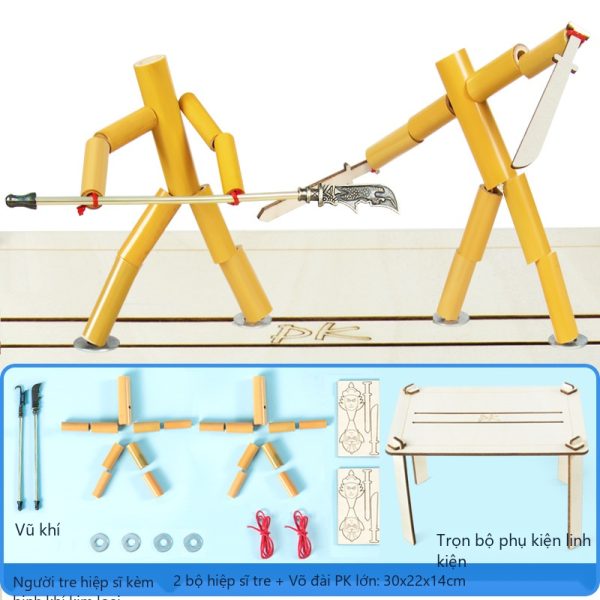 Đồ Chơi STEM Sàn Đấu Người Tre Đại Chiến Cơ Học PK Đối Kháng - Ảnh 2 Đồ Chơi STEM Sàn Đấu Người Tre Đại Chiến Cơ Học PK Đối Kháng - 5 - 12 tuổi - Góc chụp 2 chính hãng Daisy Mart