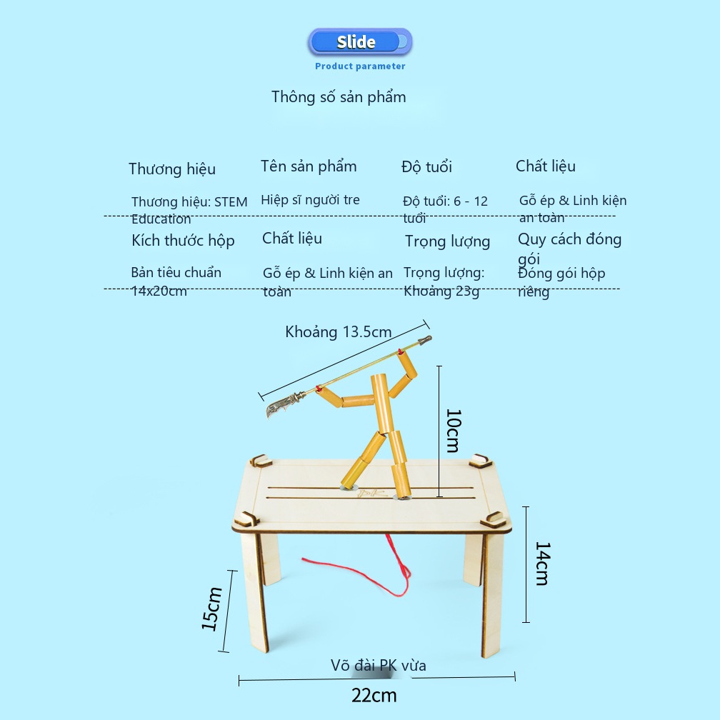 Đồ Chơi STEM Sàn Đấu Người Tre Đại Chiến Cơ Học PK Đối Kháng - 5 - 12 tuổi - Góc chụp 4 chính hãng Daisy Mart Đồ Chơi STEM Sàn Đấu Người Tre Đại Chiến Cơ Học PK Đối Kháng - 5 - 12 tuổi - Góc chụp 4 chính hãng Daisy Mart