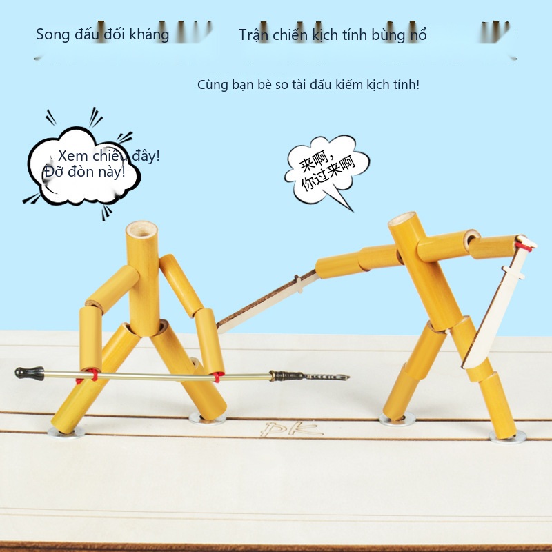Đồ Chơi STEM Sàn Đấu Người Tre Đại Chiến Cơ Học PK Đối Kháng - 5 - 12 tuổi - Góc chụp 8 chính hãng Daisy Mart Đồ Chơi STEM Sàn Đấu Người Tre Đại Chiến Cơ Học PK Đối Kháng - 5 - 12 tuổi - Góc chụp 8 chính hãng Daisy Mart