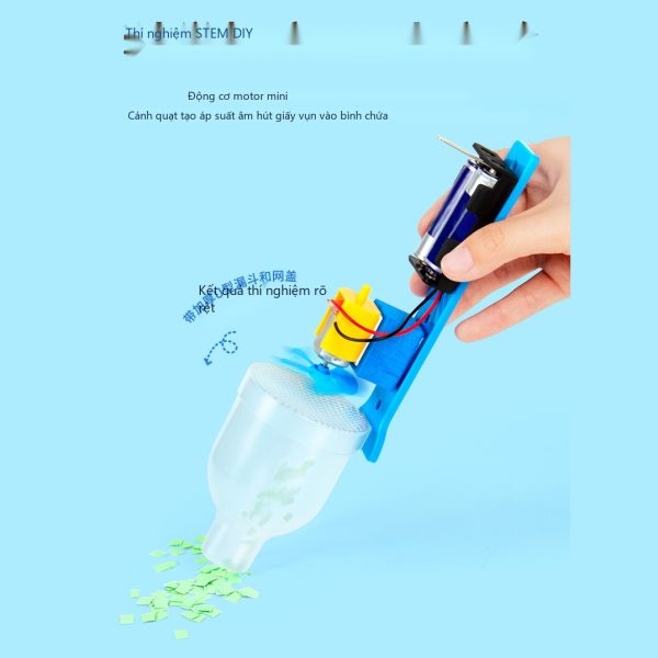 Đồ Chơi STEM Máy Hút Bụi Cầm Tay Tự Chế Nguyên Lý Áp Suất Khí Động Học - 6 - 12 tuổi - Góc chụp 3 chính hãng Daisy Mart