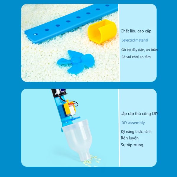 Đồ Chơi STEM Máy Hút Bụi Cầm Tay Tự Chế Nguyên Lý Áp Suất Khí Động Học - 6 - 12 tuổi - Góc chụp 6 chính hãng Daisy Mart