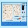 Đồ Chơi STEM Robot Cua Tám Chân Bò Ngang Cơ Cấu Chân Sinh Học Klann - 6 - 12 tuổi - Góc chụp 4 chính hãng Daisy Mart
