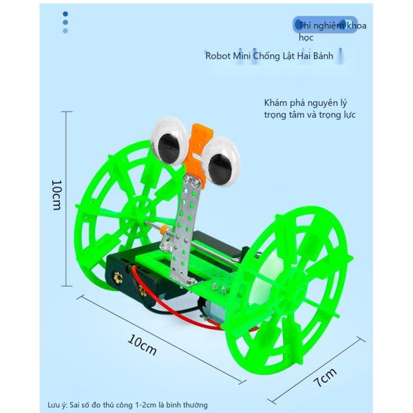 Đồ Chơi STEM Robot Mini Chống Lật Trọng Tâm Thấp Chống Va Đập - 5 - 10 tuổi - Góc chụp 2 chính hãng Daisy Mart
