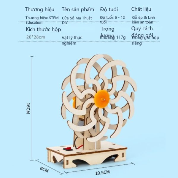 Đồ Chơi STEAM Chong Chóng Tự Quay Ảo Ảnh Thị Giác Mỹ Thuật Sáng Tạo - Ảnh 3 Đồ Chơi STEAM Chong Chóng Tự Quay Ảo Ảnh Thị Giác Mỹ Thuật Sáng Tạo - 5 - 12 tuổi - Góc chụp 3 chính hãng Daisy Mart