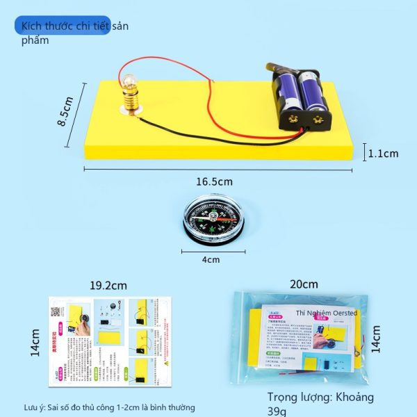 Đồ Chơi STEM Bộ Thí Nghiệm Từ Trường Dòng Điện Khám Phá Hiện Tượng Oersted - 6 - 12 tuổi - Góc chụp 6 chính hãng Daisy Mart