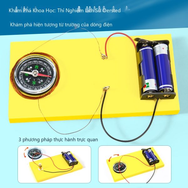 Đồ Chơi STEM Bộ Thí Nghiệm Từ Trường Dòng Điện Khám Phá Hiện Tượng Oersted - 6 - 12 tuổi - Góc chụp 7 chính hãng Daisy Mart