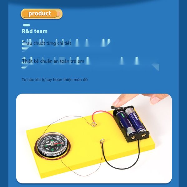 Đồ Chơi STEM Bộ Thí Nghiệm Từ Trường Dòng Điện Khám Phá Hiện Tượng Oersted - 6 - 12 tuổi - Góc chụp 9 chính hãng Daisy Mart