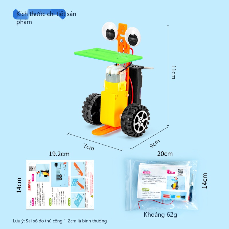 Đồ Chơi STEM Robot Giao Đồ Ăn Thông Minh Tự Hành Có Khay Chở Hàng - 6 - 12 tuổi - Góc chụp 2 chính hãng Daisy Mart