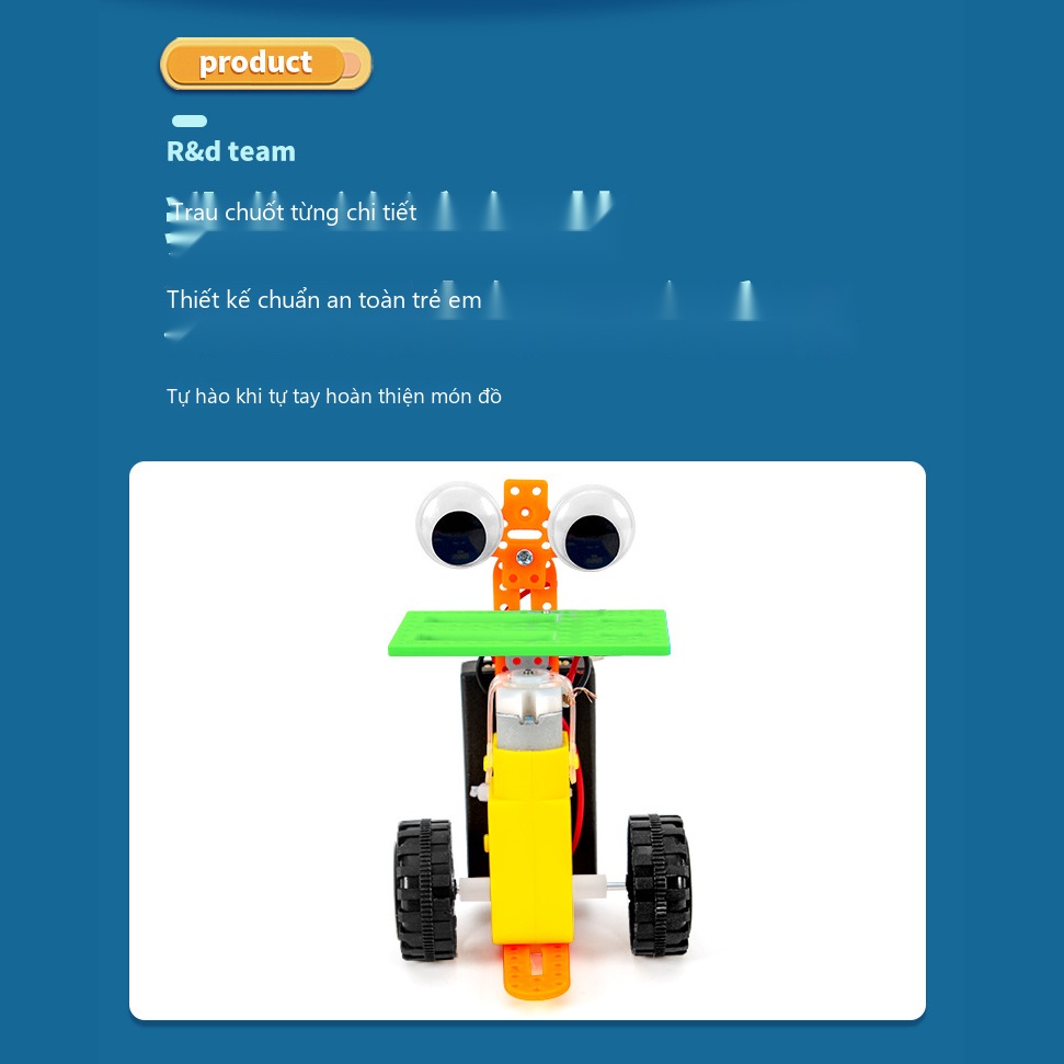 Đồ Chơi STEM Robot Giao Đồ Ăn Thông Minh Tự Hành Có Khay Chở Hàng - 6 - 12 tuổi - Góc chụp 9 chính hãng Daisy Mart