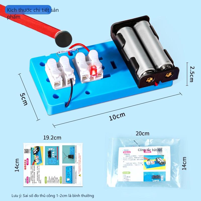 Đồ Chơi STEM Thí Nghiệm Hiện Tượng Cảm Ứng Điện Từ Faraday Bật Đèn LED - 6 - 12 tuổi - Góc chụp 5 chính hãng Daisy Mart Đồ Chơi STEM Thí Nghiệm Hiện Tượng Cảm Ứng Điện Từ Faraday Bật Đèn LED - 6 - 12 tuổi - Góc chụp 5 chính hãng Daisy Mart