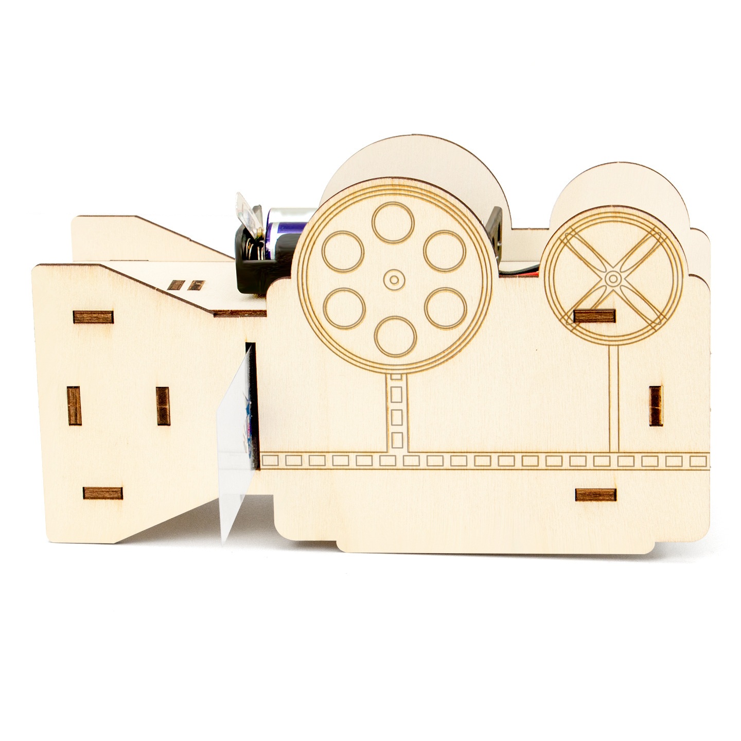 Đồ Chơi STEM Máy Chiếu Phim Quang Học Thấu Kính Hội Tụ Tự Chế - 5 - 10 tuổi - Góc chụp 1 chính hãng Daisy Mart