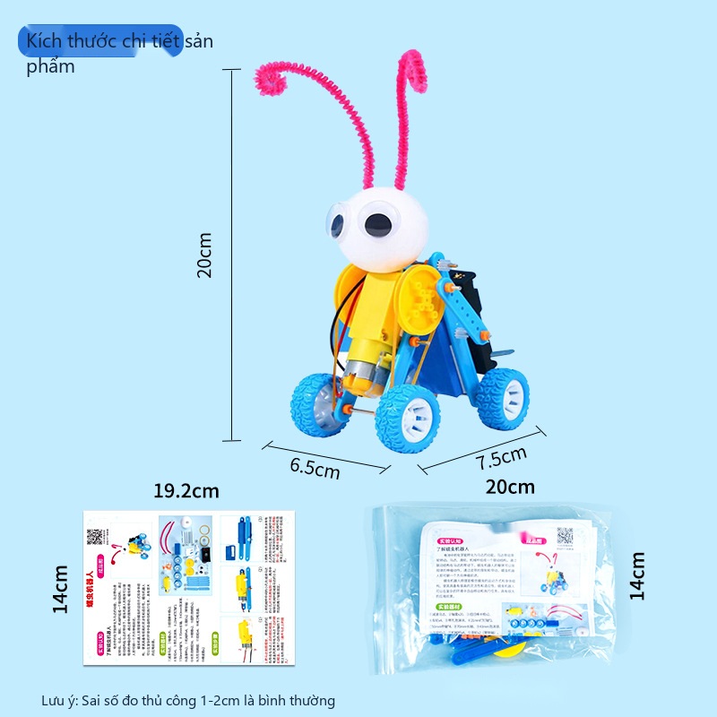 Đồ Chơi STEM Robot Sâu Đo Bò Tự Hành Cơ Cấu Trùng Trục Bánh Cóc Một Chiều - 6 - 12 tuổi - Góc chụp 2 chính hãng Daisy Mart Đồ Chơi STEM Robot Sâu Đo Bò Tự Hành Cơ Cấu Trùng Trục Bánh Cóc Một Chiều - 6 - 12 tuổi - Góc chụp 2 chính hãng Daisy Mart
