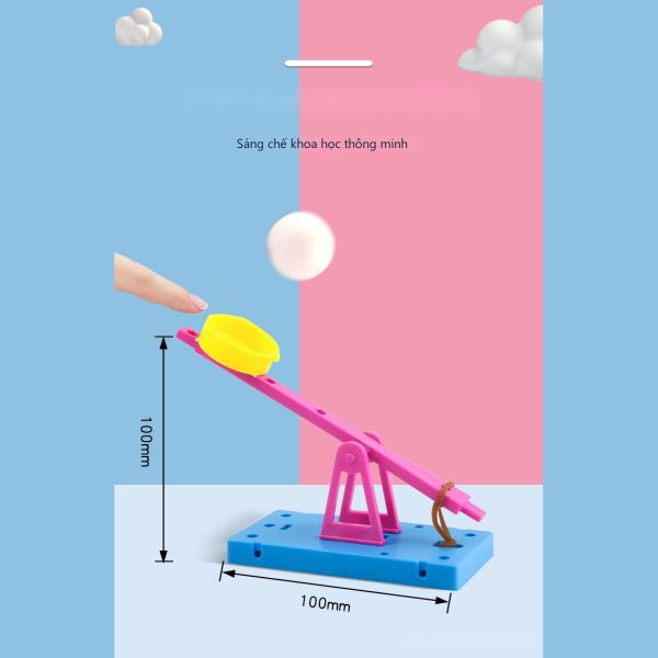 Đồ Chơi STEM Máy Bắn Đá Trung Cổ Trebuchet Thế Năng Trọng Trường Đối Trọng - 6 - 12 tuổi - Góc chụp 4 chính hãng Daisy Mart