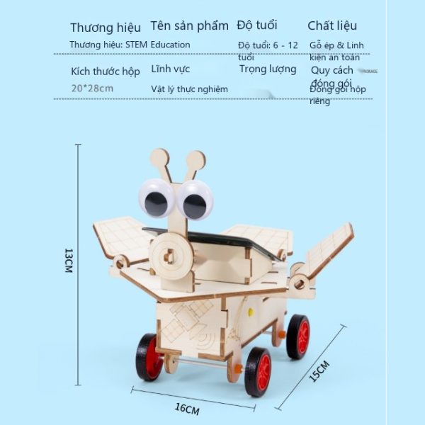Đồ Chơi STEM Robot Thám Hiểm Mặt Trăng Năng Lượng Mặt Trời Tự Vận Hành - Ảnh 5 Đồ Chơi STEM Robot Thám Hiểm Mặt Trăng Năng Lượng Mặt Trời Tự Vận Hành - 6 - 12 tuổi - Góc chụp 5 chính hãng Daisy Mart