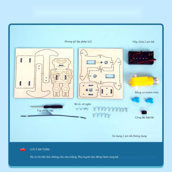 Đồ Chơi STEM Robot Người Máy Nhào Lộn Xoay Vòng 360 Độ Động Cơ Điện - Ảnh 6 Đồ Chơi STEM Robot Người Máy Nhào Lộn Xoay Vòng 360 Độ Động Cơ Điện - 6 - 12 tuổi - Góc chụp 6 chính hãng Daisy Mart