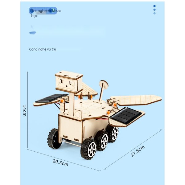 Đồ Chơi STEM Robot Tự Hành Năng Lượng Mặt Trời Solar Rover Bánh Xích Vượt Địa Hình - 7 - 14 tuổi - Góc chụp 2 chính hãng Daisy Mart